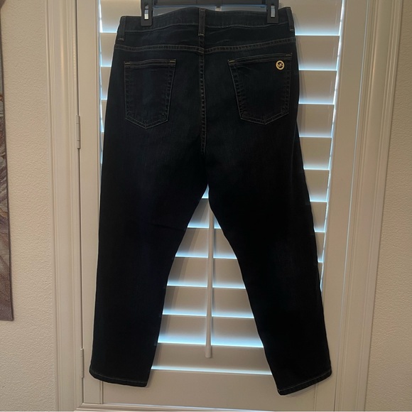 MICHAEL Michael Kors STELLAR WASH CROPPED JEANS Sz 12 - Picture 2 of 12